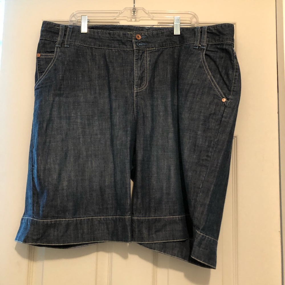 Blue jean shorts